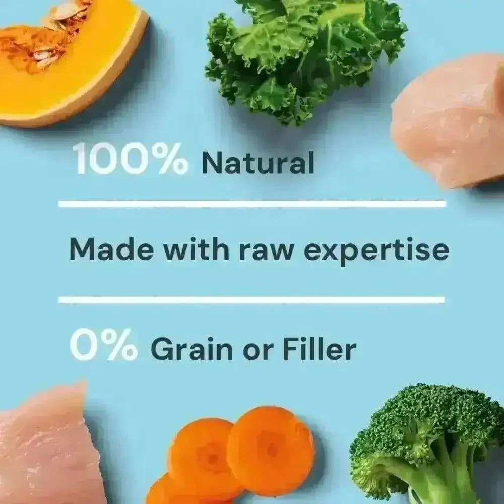 Nutriment Puppy Raw Chicken 500g with carrots and broccoli for essential nutrition