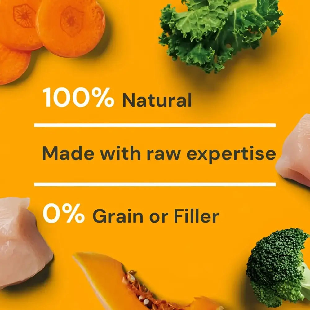 Nutriment’s Raw Chicken 500g: 100% natural, grain-free raw feeding solution with vibrant vegetables