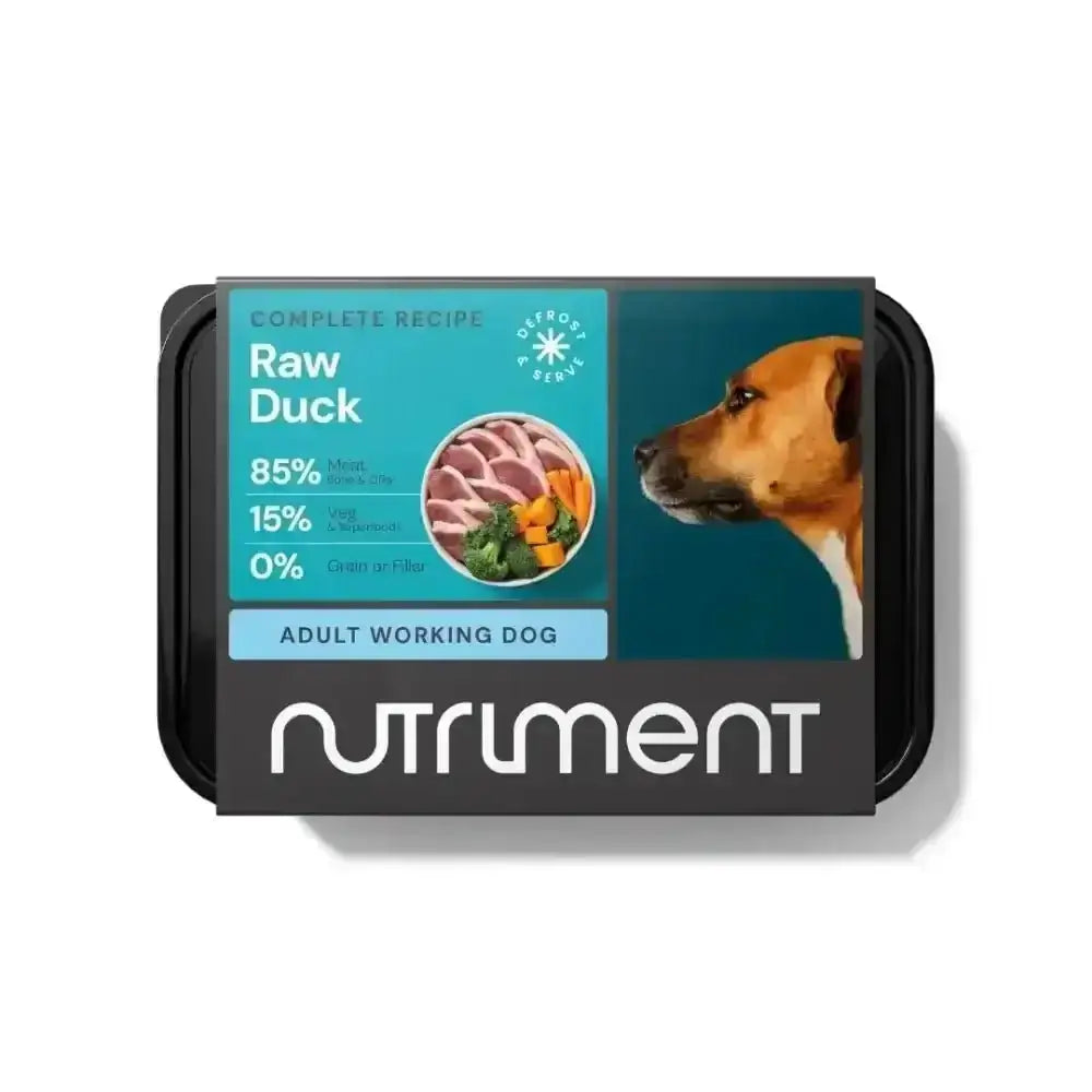 Nutriment Raw Duck 500g complete raw foods tray
