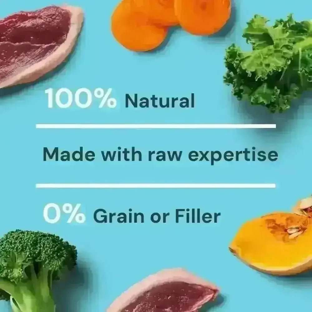 Nutriment’s Raw Duck 500g: 100% natural raw dog food with fresh meats and vegetables