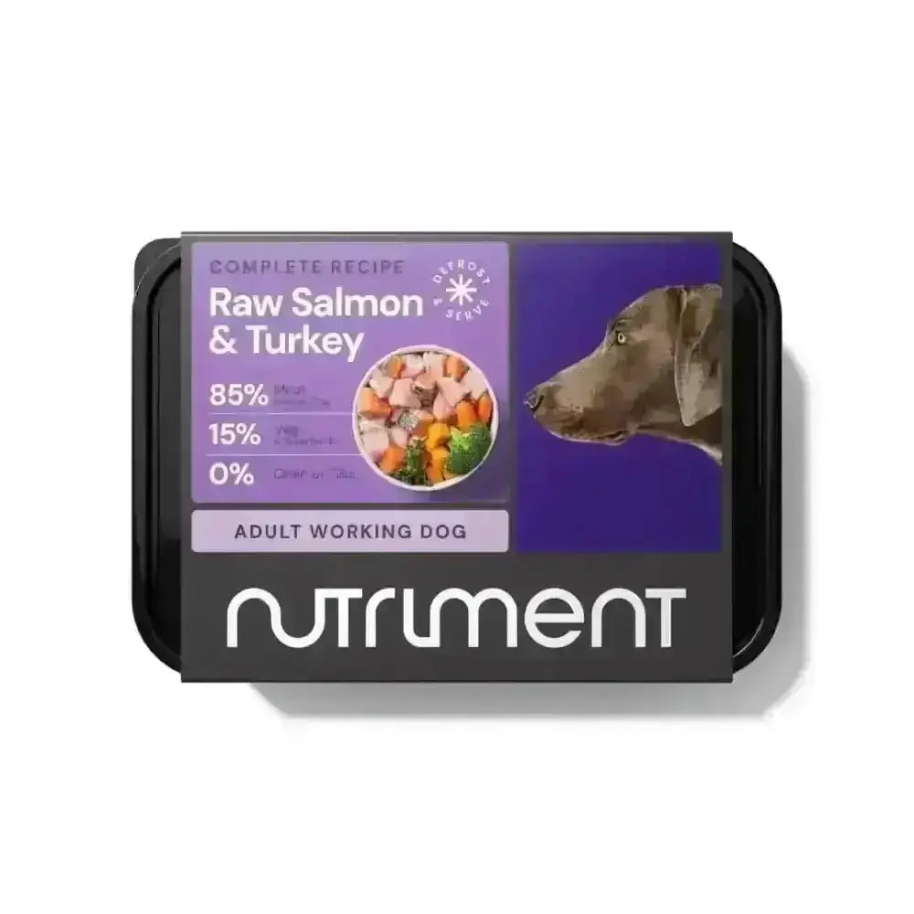 Nutriment Raw Salmon & Turkey 500g Tray for Adult Dog Feeding