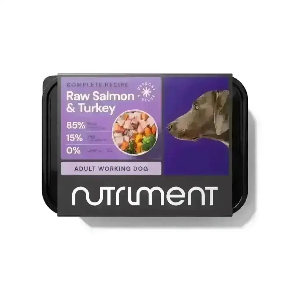 Nutriment Raw Salmon & Turkey 500g Tray for Adult Dog Feeding