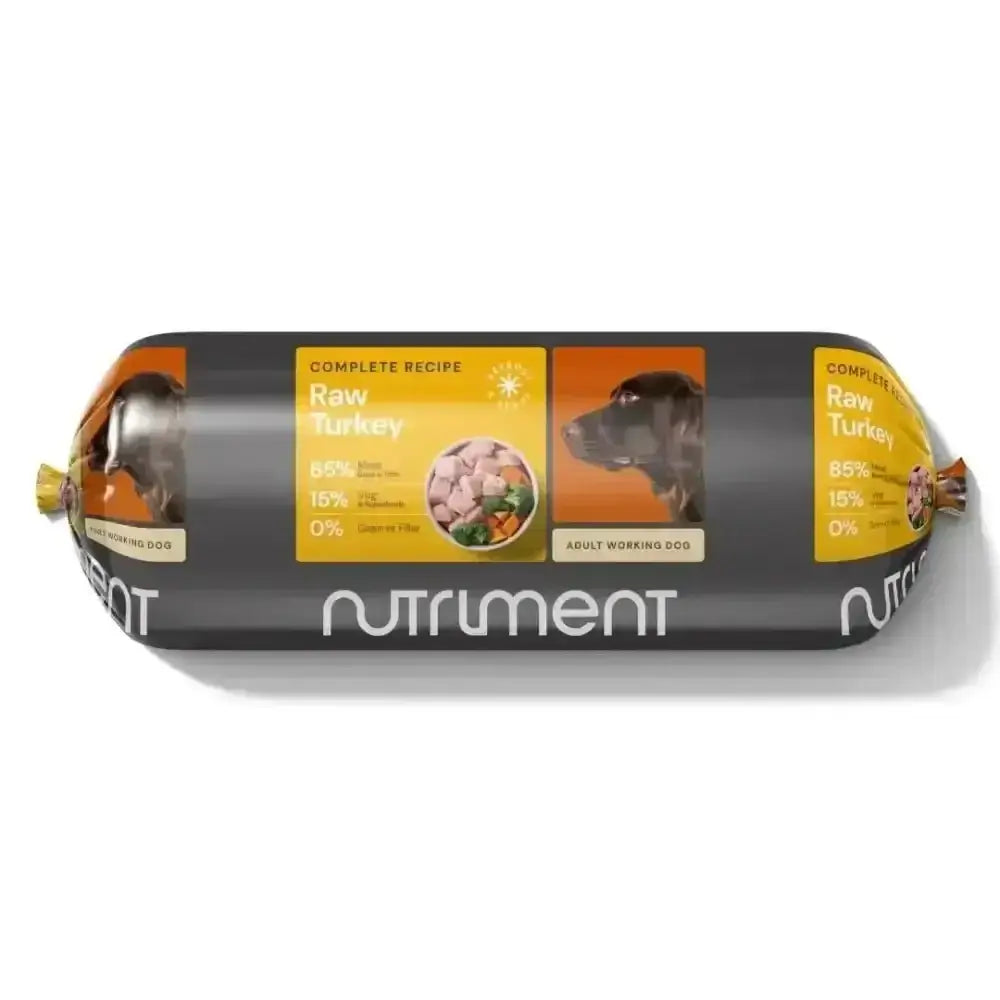 Nutriment’s raw turkey premium raw dog food stick, 1.4kg