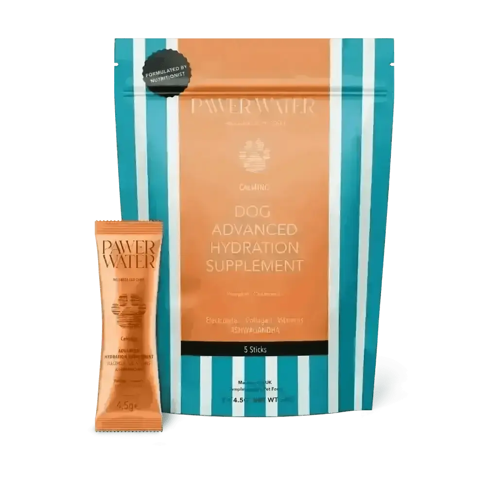 Pawer Water Calming orange hydration sticks for soothing and hydration in pets