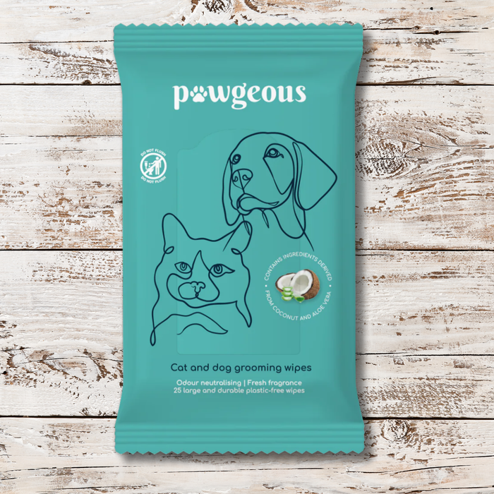 Pawgeous Dog and Cat Grooming Wipes | Natural grooming for pets