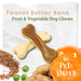 Peanut Butter Bone Chews For Dogs - 2kg Bag - Natural Dog Chew