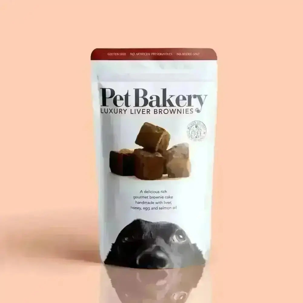 Pet Bakery Luxury Liver Brownies with salmon oil for healthy treats