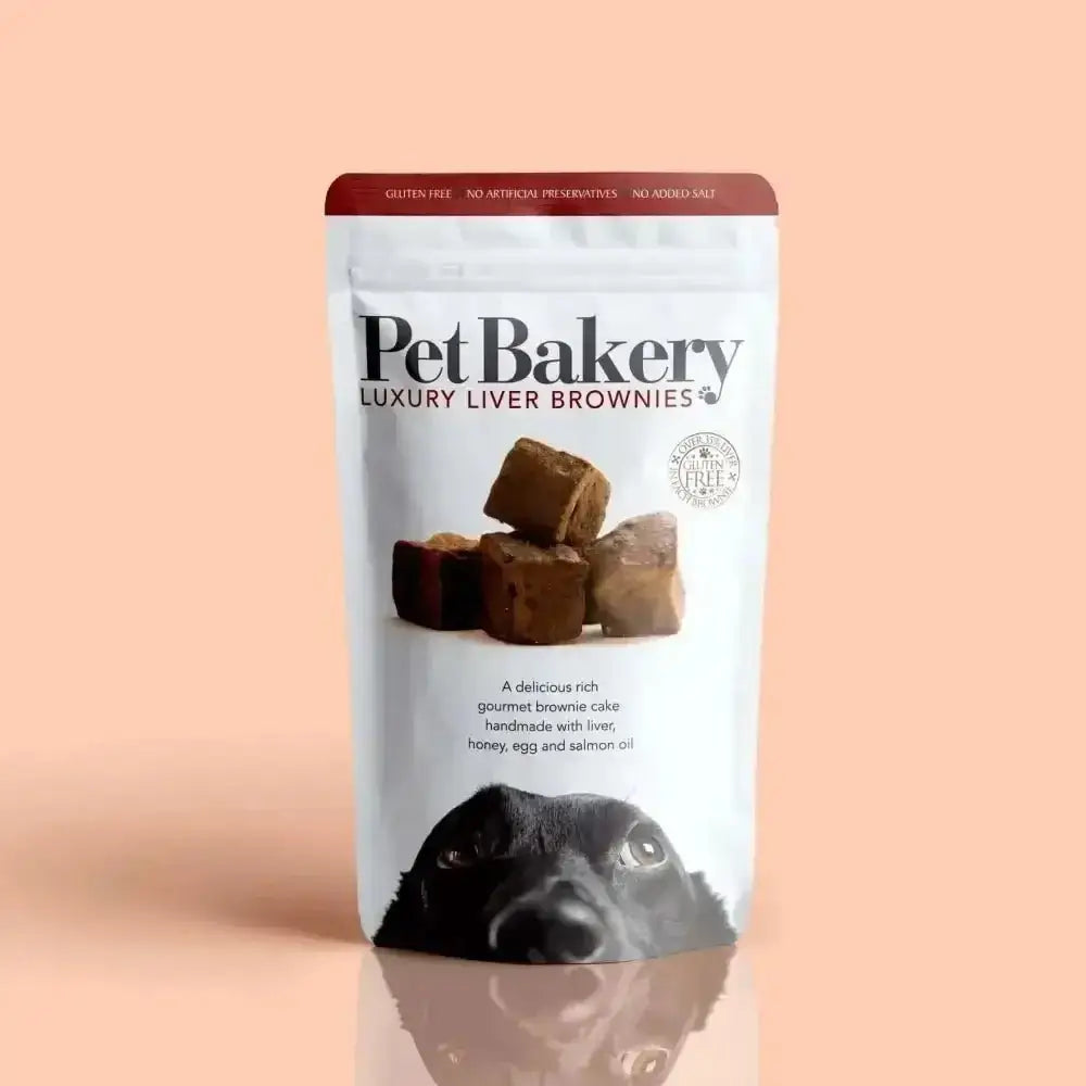 Pet Bakery Luxury Liver Brownies with salmon oil for healthy treats
