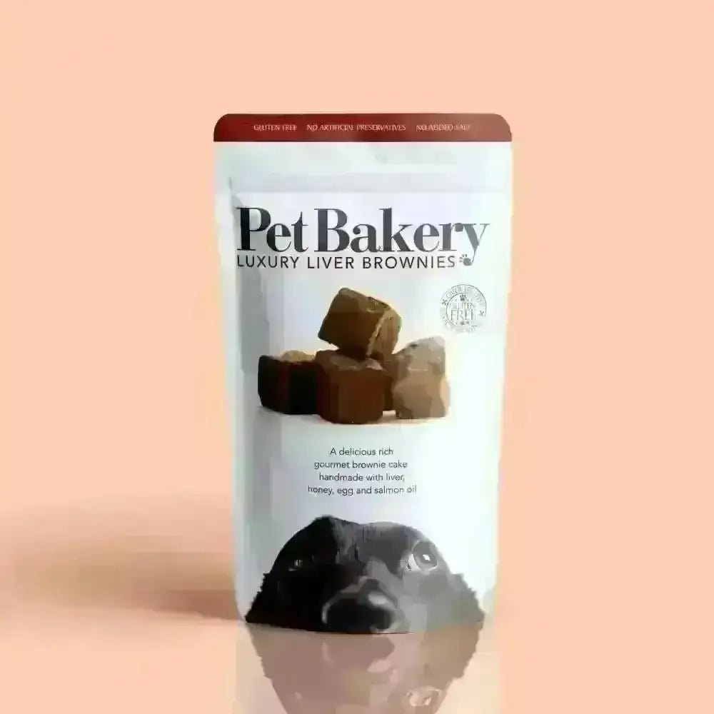 Pet Bakery Luxury Liver Brownies with salmon oil for healthy treats