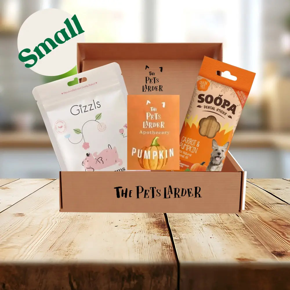 The Pets Larder - Monthly Treat Subscription Box for Dogs Small - Natural Treats | Pet Shop