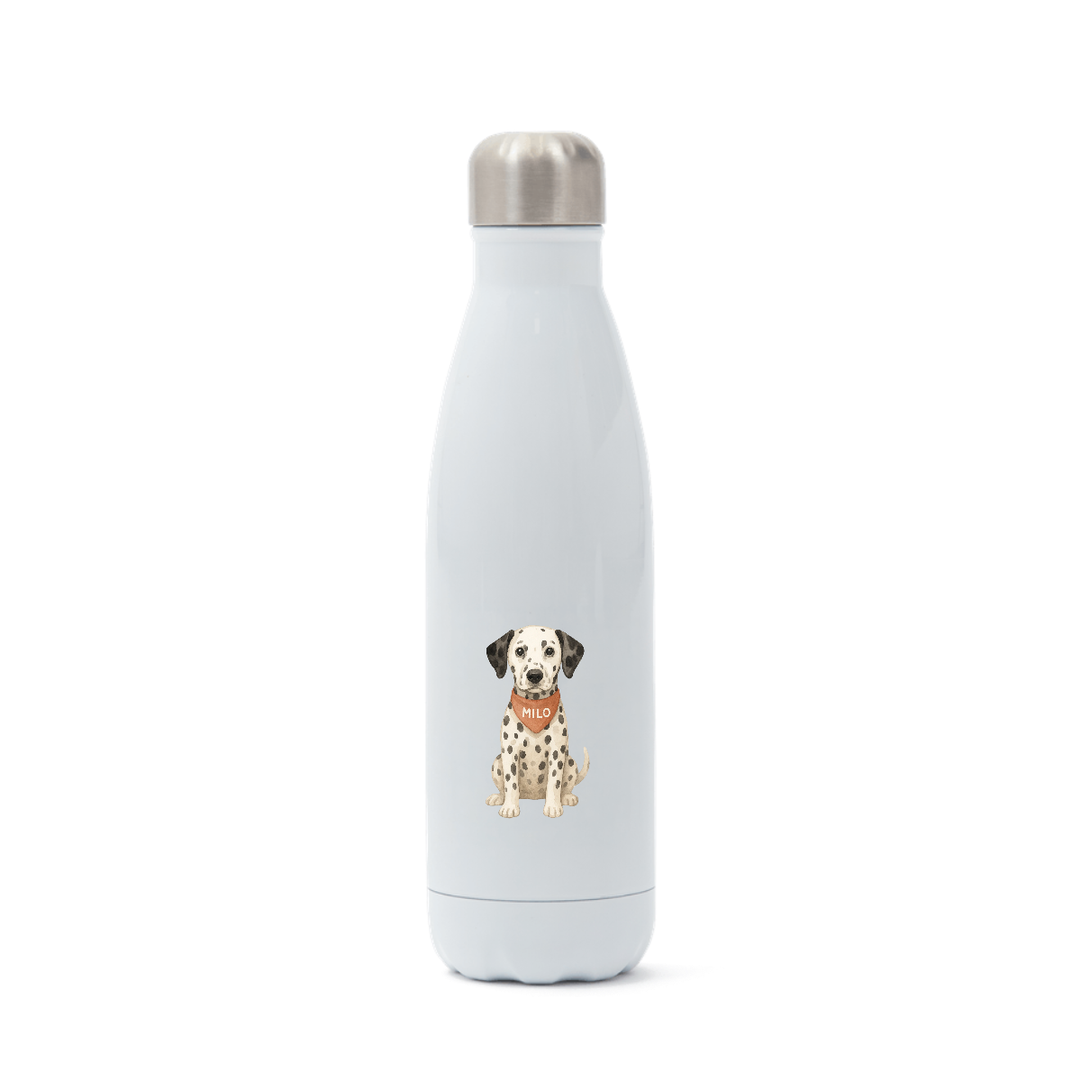 Pets Personalised Insulated Water Bottle (500ml Stainless Steel) - Dalmation