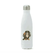 Pets personalised insulated 500ml stainless steel water bottle with dog design