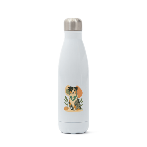 Pets Personalised Insulated Water Bottle (500ml Stainless Steel) Abstract