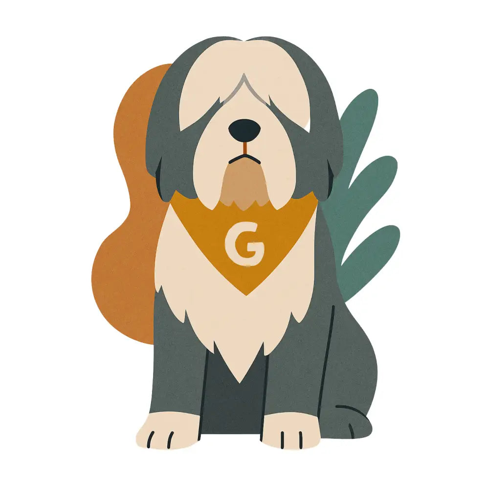 Brown and white dog with orange g logo on pets personalised insulated bottle