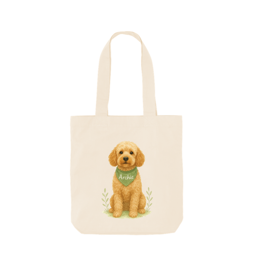 Pets Personalised Organic Tote Bag - Cockapoo