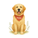 Pets Personalised Organic Tote Bag - Golden Retriever - Printed Bag