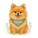 Pets Personalised Organic Tote Bag - Pomeranian - Printed Bag