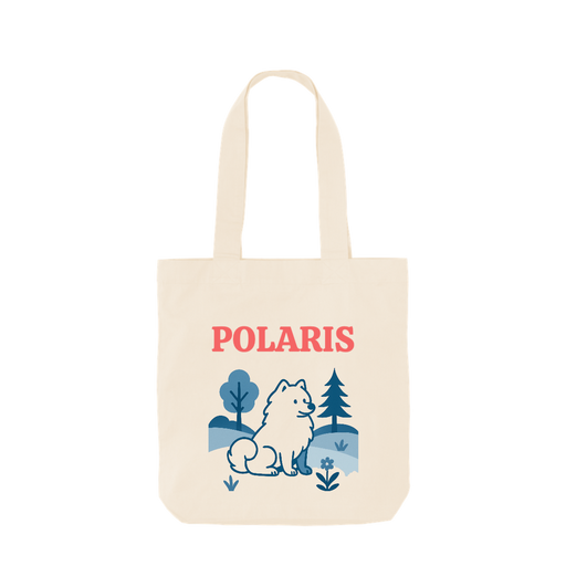 Pets Personalised Organic Tote Bag Poster Design - Samoyed