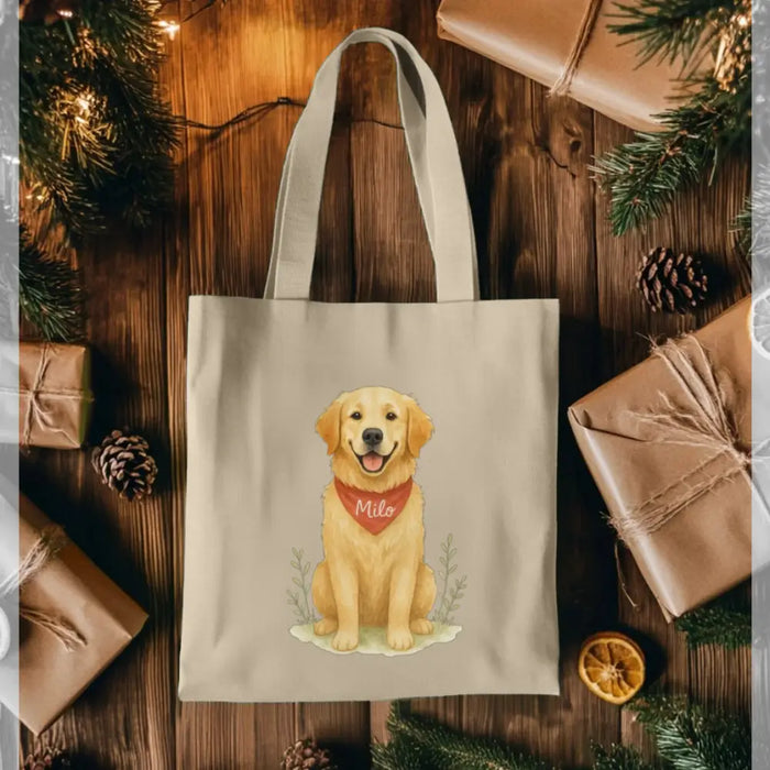 Pets Personalised Organic Tote Bag