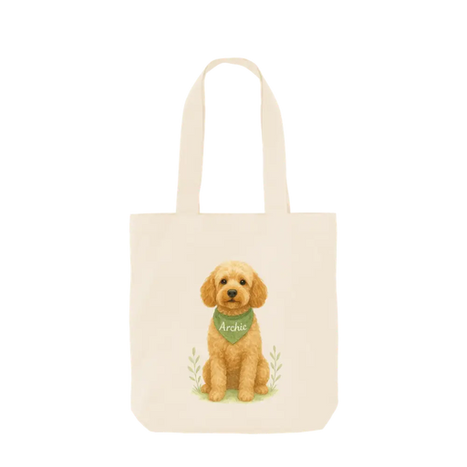 Pets Personalised Organic Tote Bag - Cockapoo
