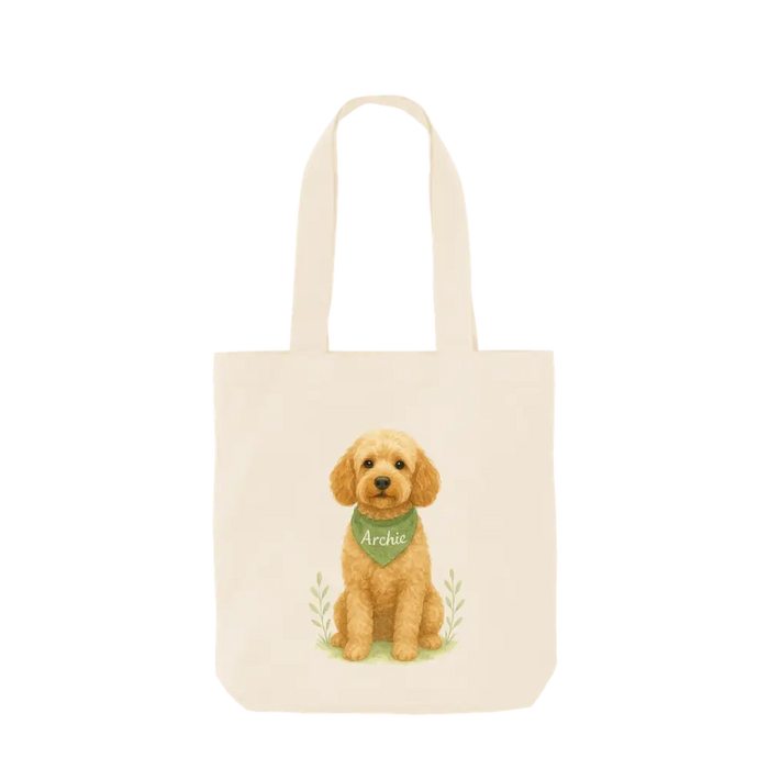 Pets Personalised Organic Tote Bag - Cockapoo