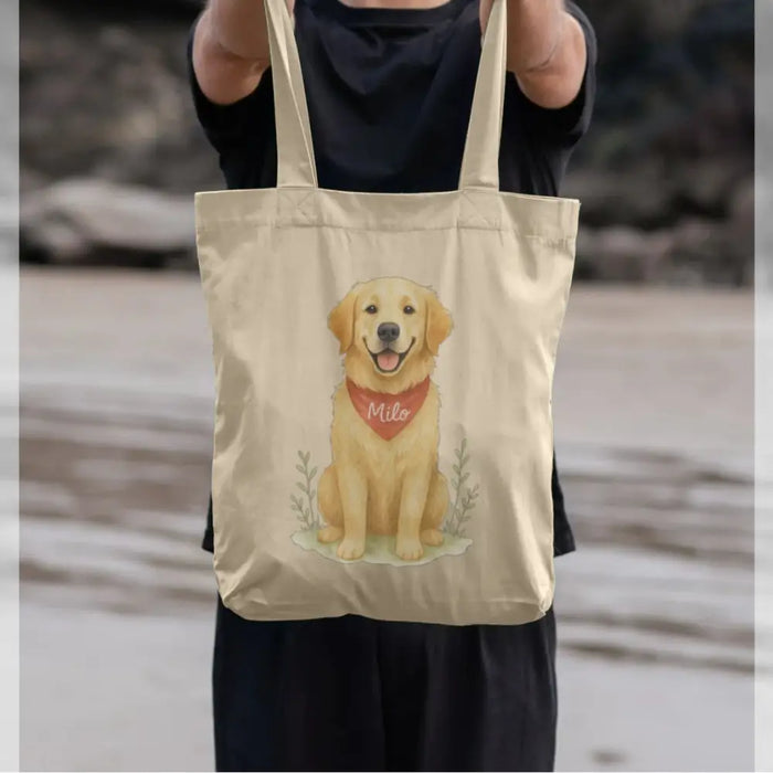 Pets Personalised Organic Tote Bag