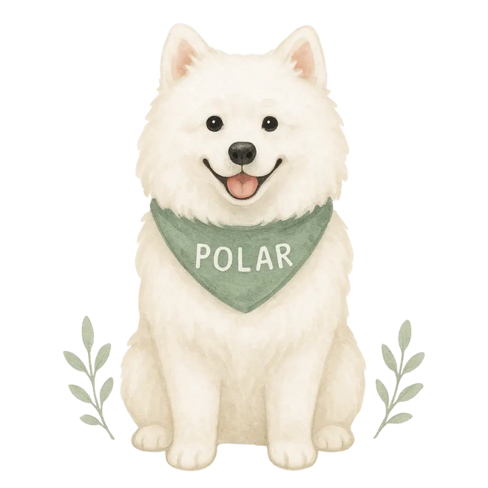 Pets Personalised Organic Tote Bag - Samoyed - Printed Bag
