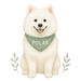 Pets Personalised Organic Tote Bag - Samoyed - Printed Bag
