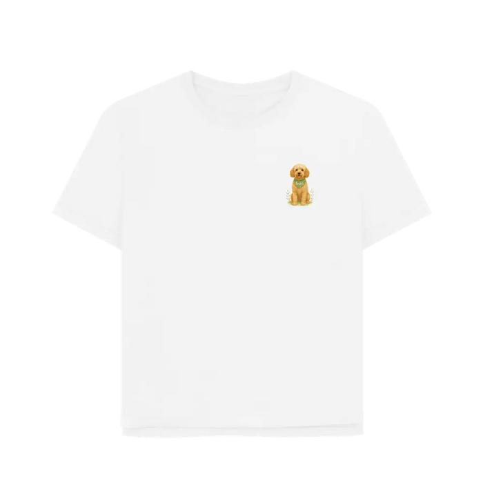 Pets Personalised Relaxed Fit Organic Tee Shirt - Cockapoo