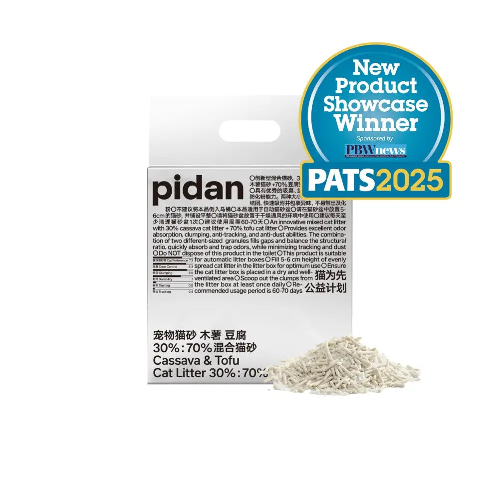 pidan Cassava & Tofu Clumping Cat Litter - 1 bag (2.4kg/6L) - Cassava Cat Litter