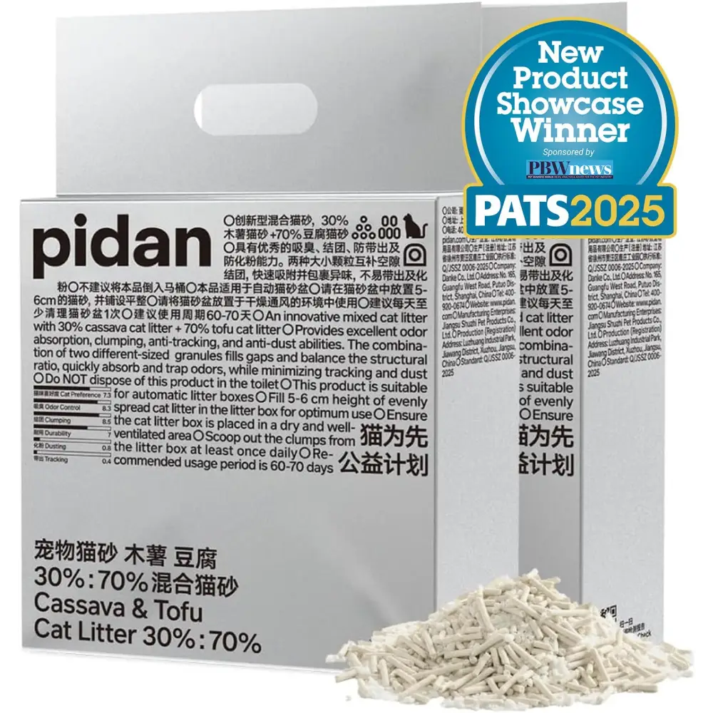 pidan Cassava & Tofu Clumping Cat Litter - 2 bags (4.8kg/12L) - Cassava Cat Litter