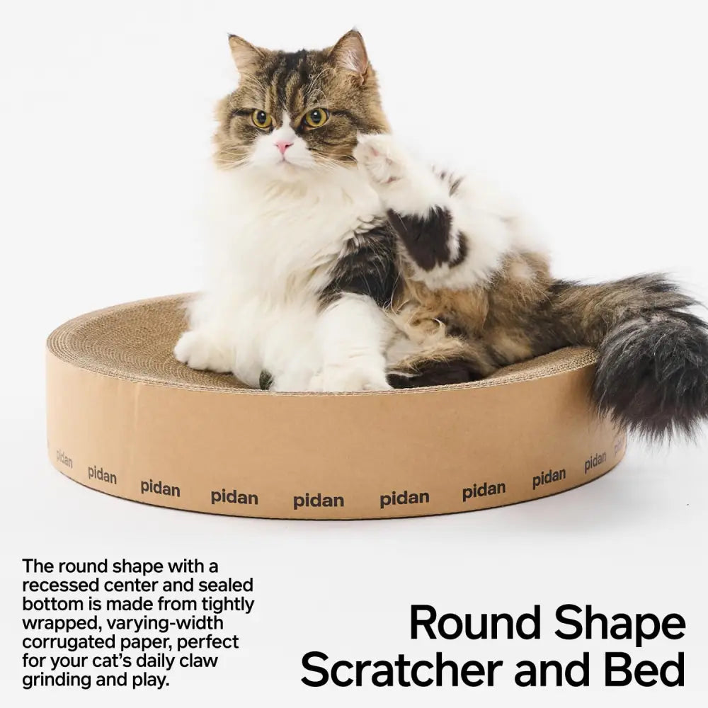 pidan Round Cardboard Cat Scratcher Cardboard - Scratching pad