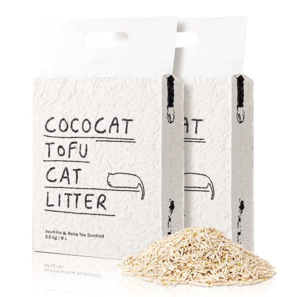 Plant-based Tofu Cat Litter - 2 bags (2.5kg*2 / 12L) - Tofu Cat Litter