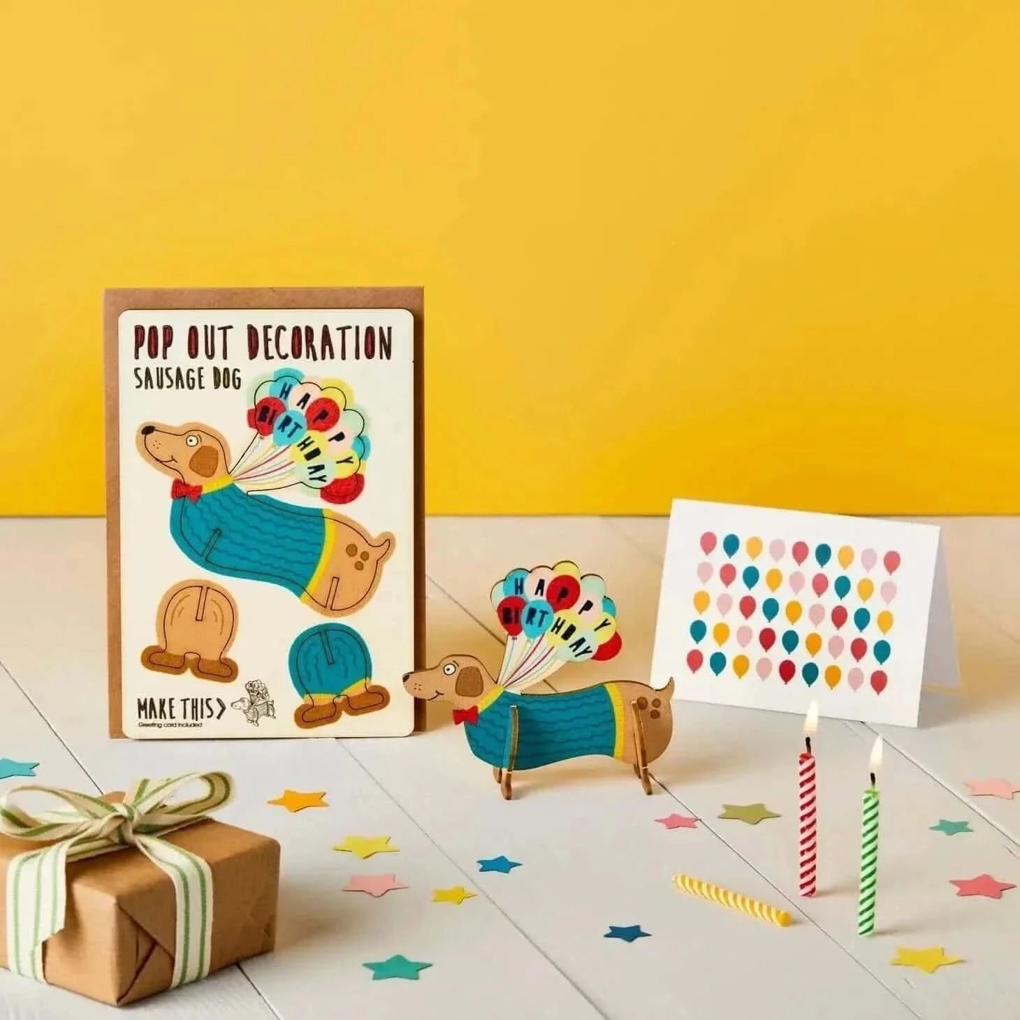 Pop Out Card Company Happy Birthday Sausage Dog | Gifts for animal lovers