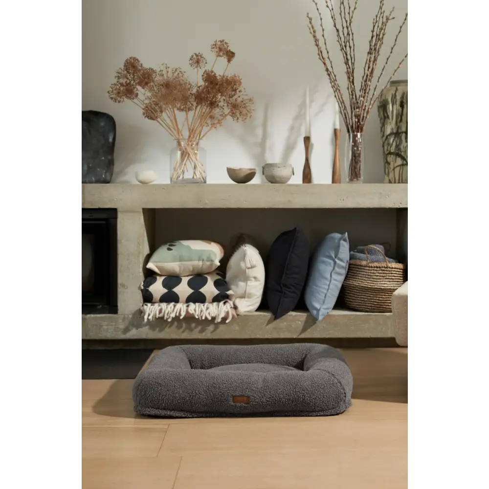Pup & Kit PupPillow® Fleece Dog Bed Grey - Dog Beds & Bowls