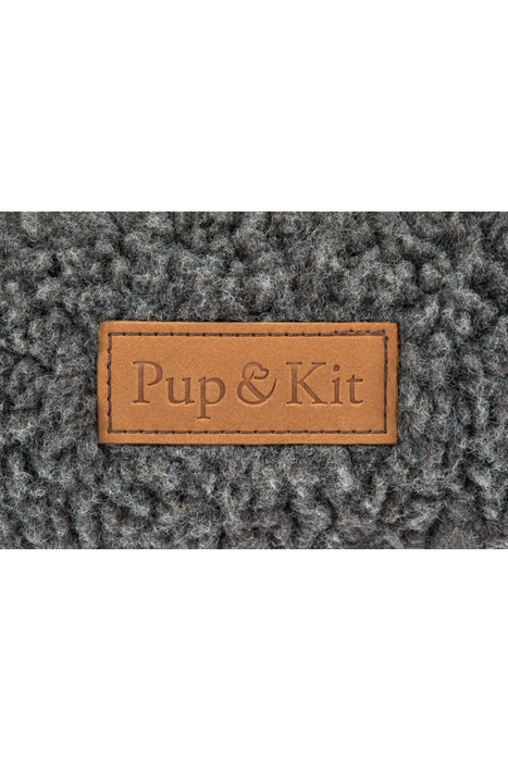 Pup & Kit PupPillow® Fleece Dog Bed Grey - Dog Beds & Bowls