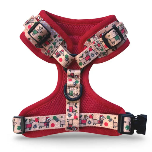 Puppies & Poms Harness - Christmas Dachshunds - Dog Collars and Leads