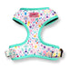 Puppies & Poms Harness - Ditsy Sprinkles - Dog Collars and Leads