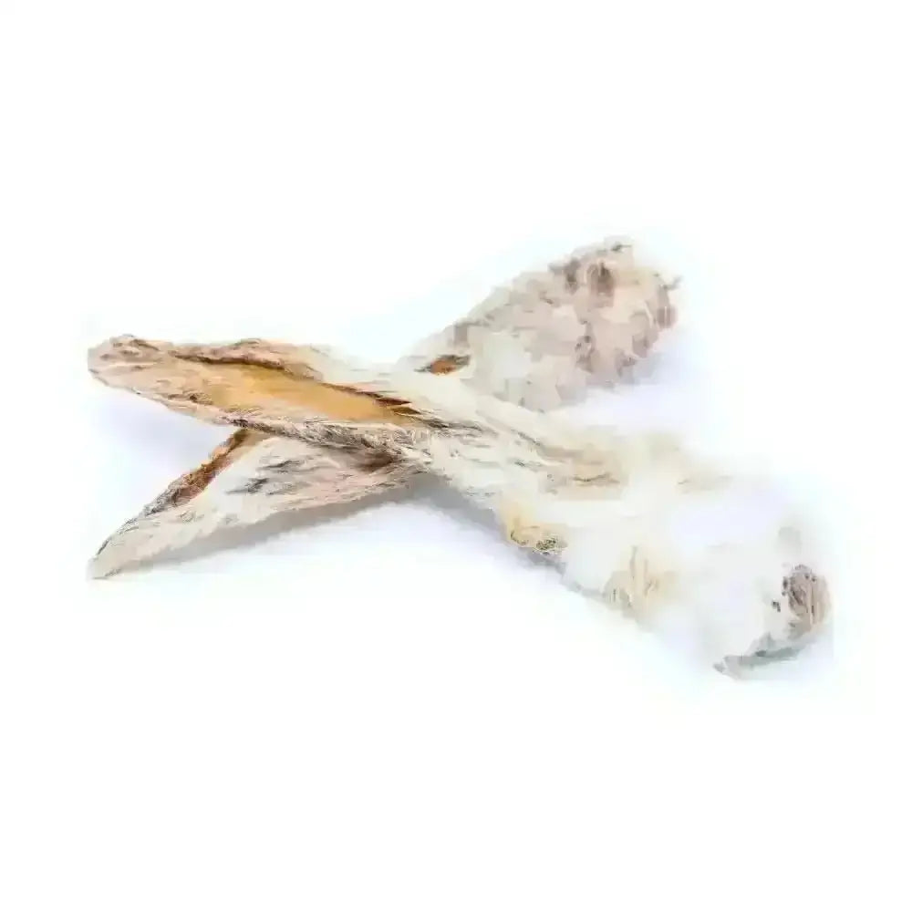 Dried banana peel snack from Rabbit Ear with Fur Natural Meat Chew for Dogs, a natural dog chew for pets larder