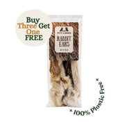 Rabbit Ears with Fur for Dogs | 100% - Natural Dog Chew | Pet Shop