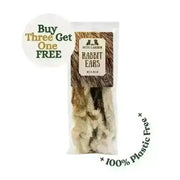 Rabbit Ears with Fur for Dogs | 100% - Natural Dog Chew | Pet Shop