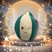 Rosewood Blitzen Bauble Dog Toy on a festive background