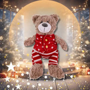 Rosewood Buddy Bear in star-print waistcoat and striped pajamas