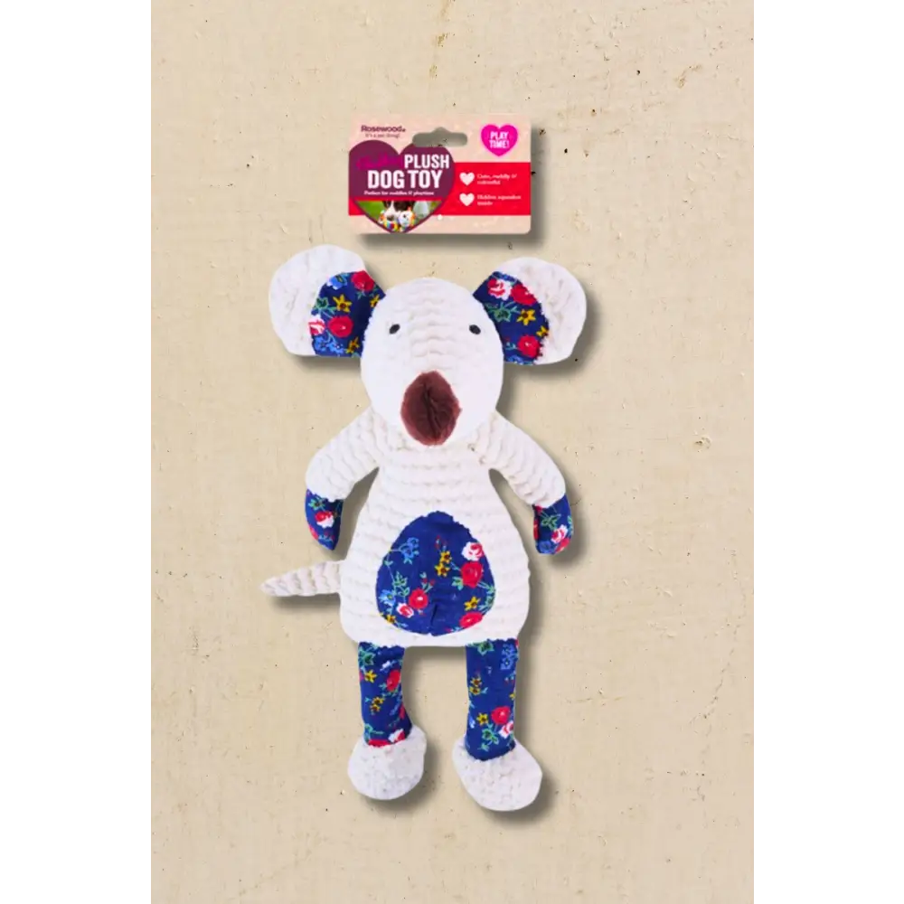Rosewood Maisie Mouse Plush Dog Toy | Soft plush toy for dogs