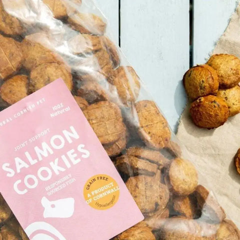 Biscuits au saumon et aux pommes de terre pour chiens