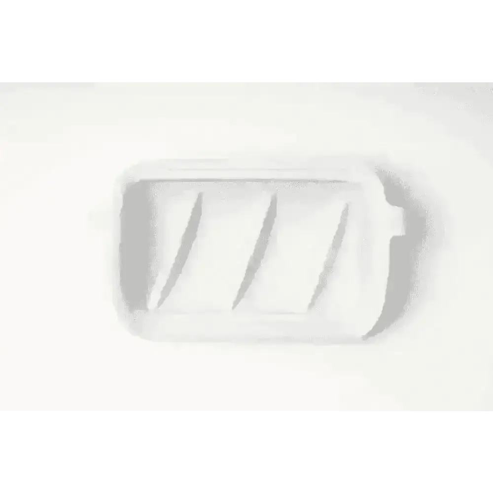 White silicone lid with ridges and handles for Slow Feeder Extra Insert