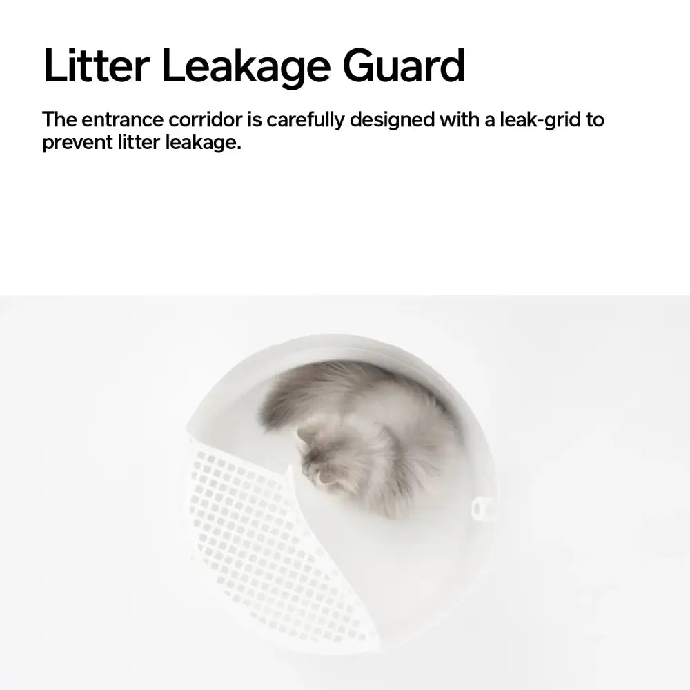 Snow Dome Cat Litter Box with Litter Leakage Guard and Dog Proof Design - Cat Litter box