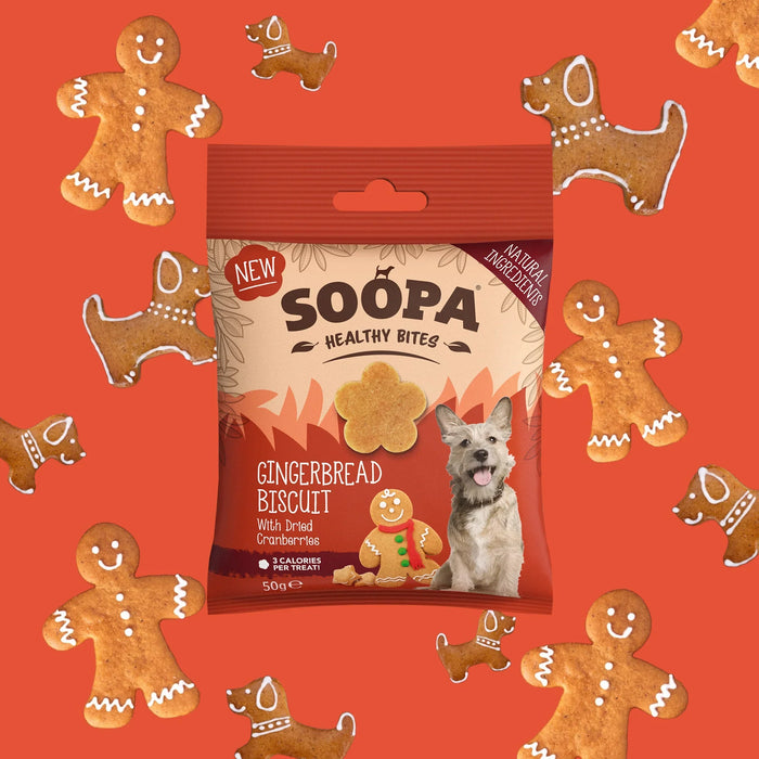 Soopa Gingerbread Biscuits Healthy Bites | Natural treats for dogs