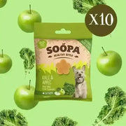Soopa Kale & Apple Bites: Grain-Free, Hypo-Allergenic Superfood Dog Treats, 50g