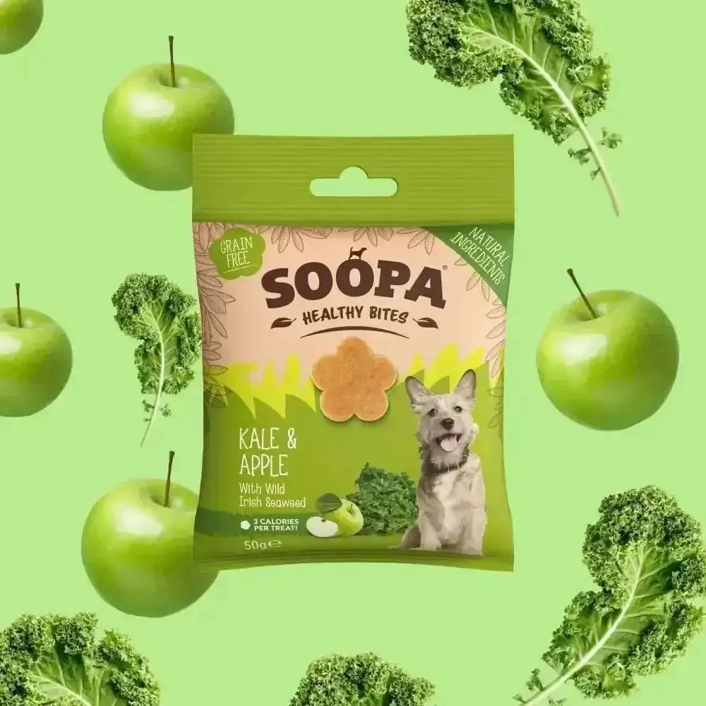 Soopa Kale and Apple Bites healthy bites in green package